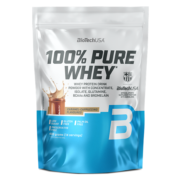 100% Pure Whey (400 г) Caramel Cappuccino ВИТ-186627 фото