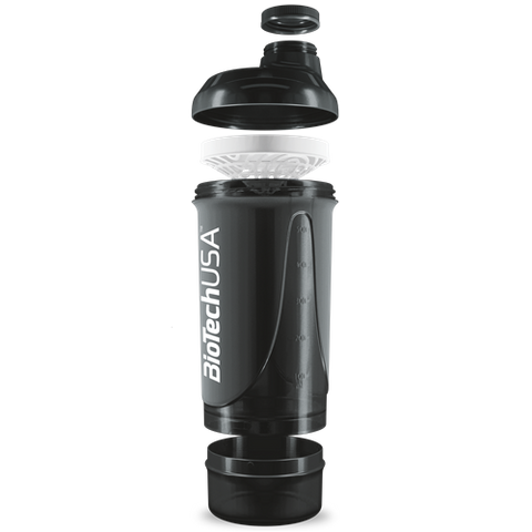 Wave+ Compact shaker 500ml (+150ml) , Black-smoked ВИТ-182189 фото