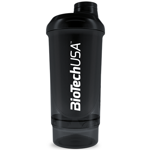Wave+ Compact shaker 500ml (+150ml) , Black-smoked ВИТ-182189 фото