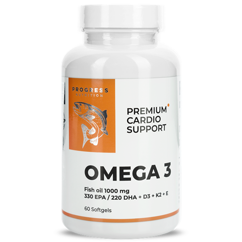 Omega Premium Fish Oil 1000mg, EPA 330mg / DHA 220mg + D3+ K2+ E (60 капс) ВИТ-183928 фото