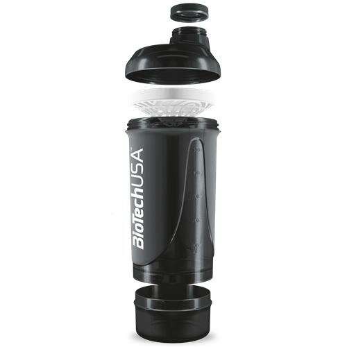 Wave+ Compact shaker 500ml (+150ml) , Black-smoked ВИТ-182189 фото
