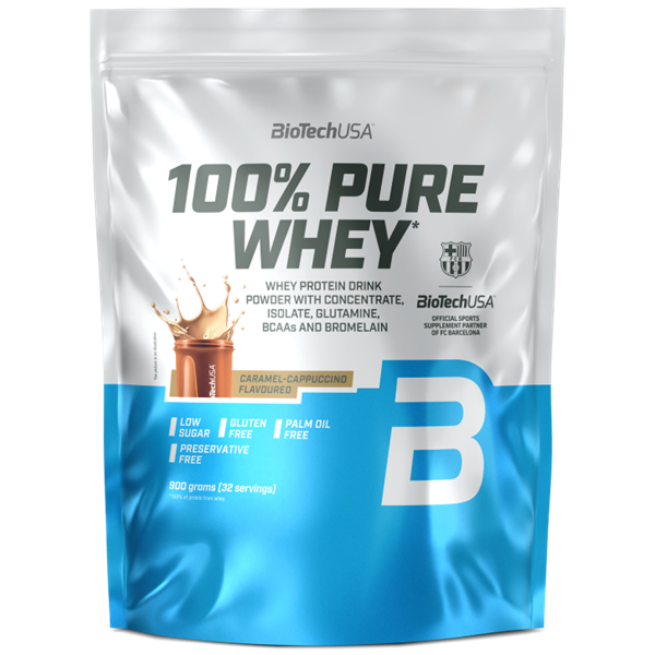 100% Pure Whey, (900 г) Caramel Cappuccino ВИТ-186628 фото