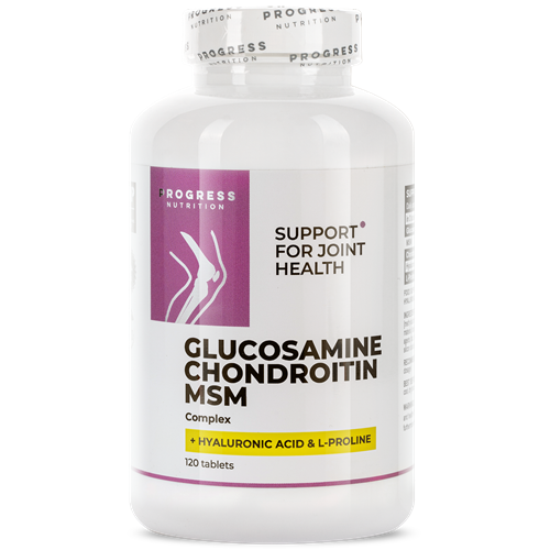 Glucosamine-Chondroitin-MSM+Hyaluronic Acid+L-Proline (120 таб) ВИТ-183355 фото