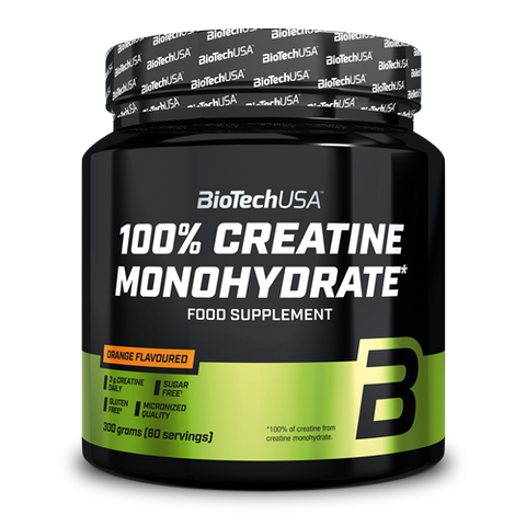 100% Creatine Monohydrate Flavoured (300g), Orange ВИТ-186217 фото