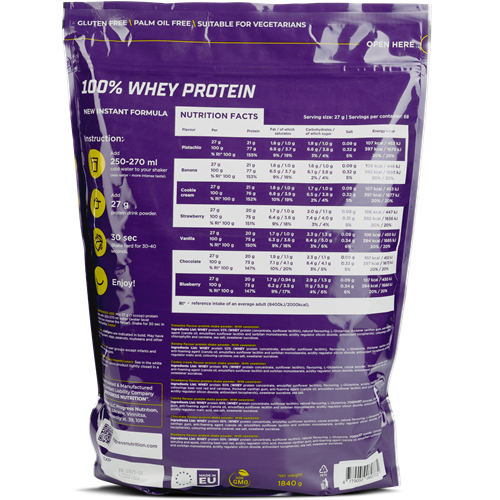 100% Whey Protein New Instant Formula (1840 г), Pistachio ВИТ-183932 фото