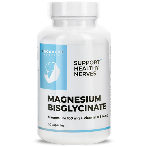 Magnesium Bisglycinate 100 mg + Vitamin B6 1.4 mg (90 капс) ВИТ-184390 фото