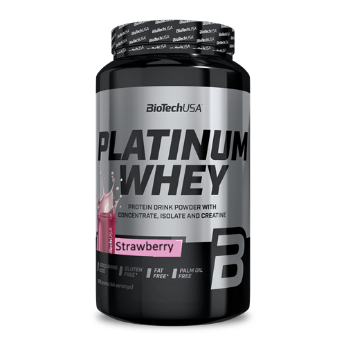 Platinum Whey 1000г, Strawberry ВИТ-185610 фото