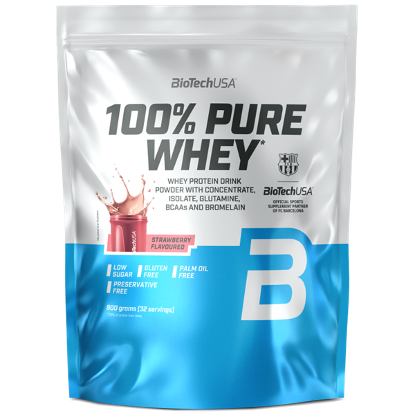 100% Pure Whey, (900 г) Strawberry ВИТ-186628 фото
