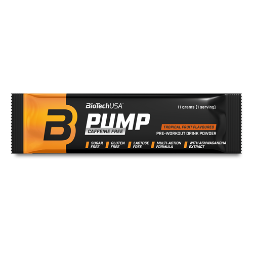 Pump Caffeine free (11 гр), Tropical Fruit ВИТ-183730 фото