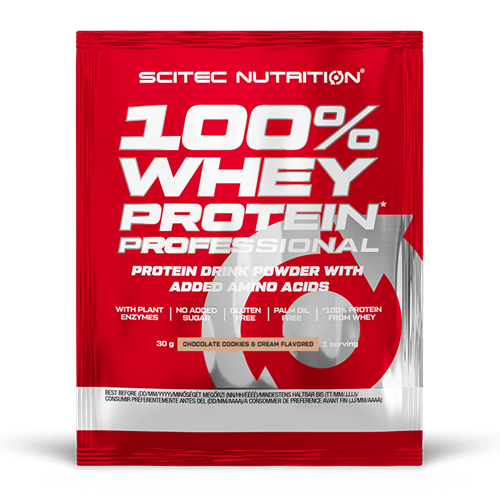 100% Whey Protein Professional, Chocolate (30 г) Cookies & Cream ВИТ-183255 фото