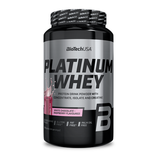 Platinum Whey 1000г, White chocolate raspberry ВИТ-185610 фото